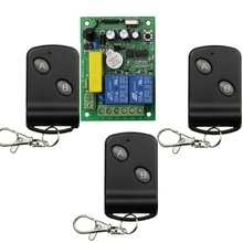 AC 220 V 8 A 2 CH RF беспроводной пульт дистанционного управления 1* приемник+ 3* передатчик 2 клавиши 100 м