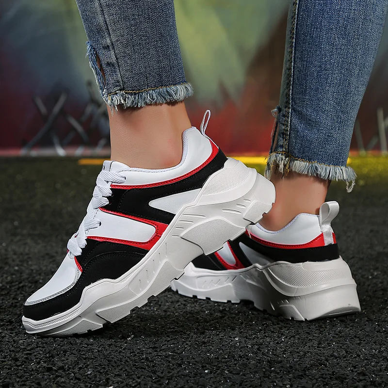 

YRRFUOT Women Sneakers Comfortable Flyknit Brand Shoes Woman Vulcanized Shoes Zapatos Mujer Sneakers For Women Lace-up