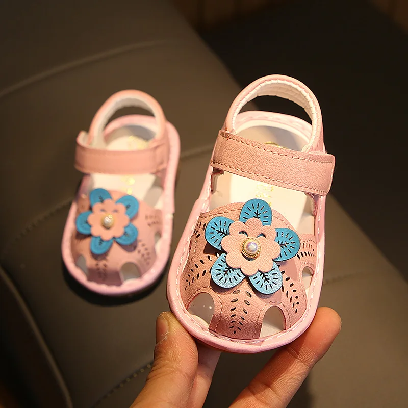 

baby girls sandals kids toddler shoes summer children sandals soft bottom non-slip baby infant shoes flowers girls sandals