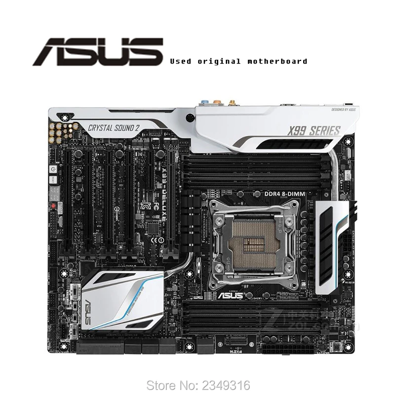 

For ASUS X99-DELUXE/USB3.1 Used original motherboard Socket LGA 2011-3 V3 DDR4 X99 Desktop Motherboard