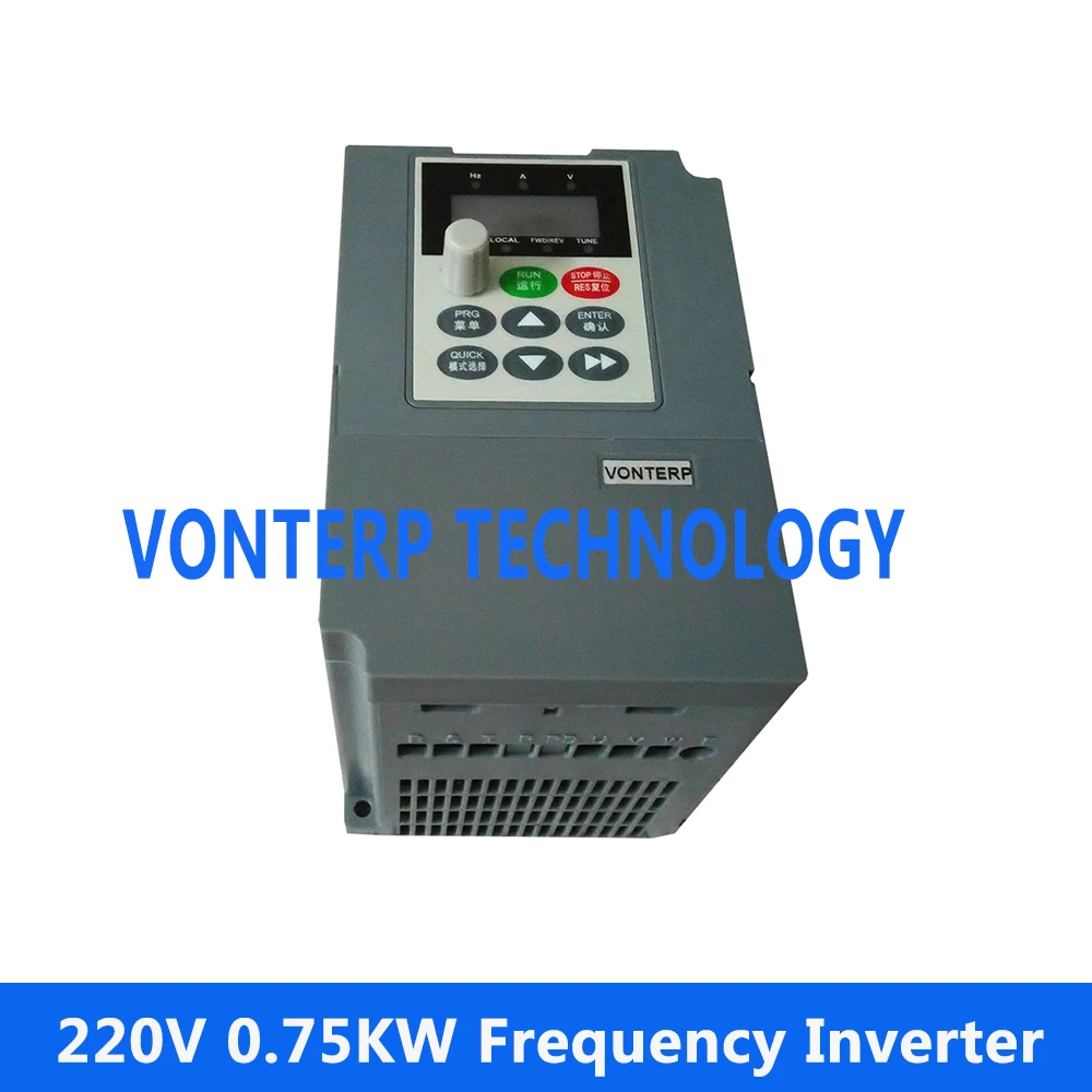 

220v 0.75kw 1 phase input & 220v 3 phase output 50Hz/60Hz 750W ajustable frequency drive
