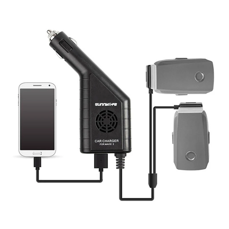 Mavic 2 Car Battery Charger With USB Car Charger Remote Charger for DJI MAVIC 2 PRO&ZOOM Drone Battery Charg