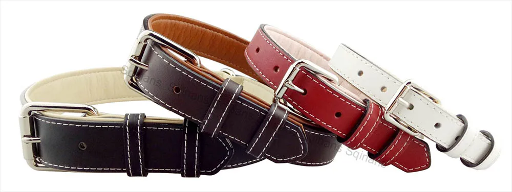 Leather dog collar for large dog