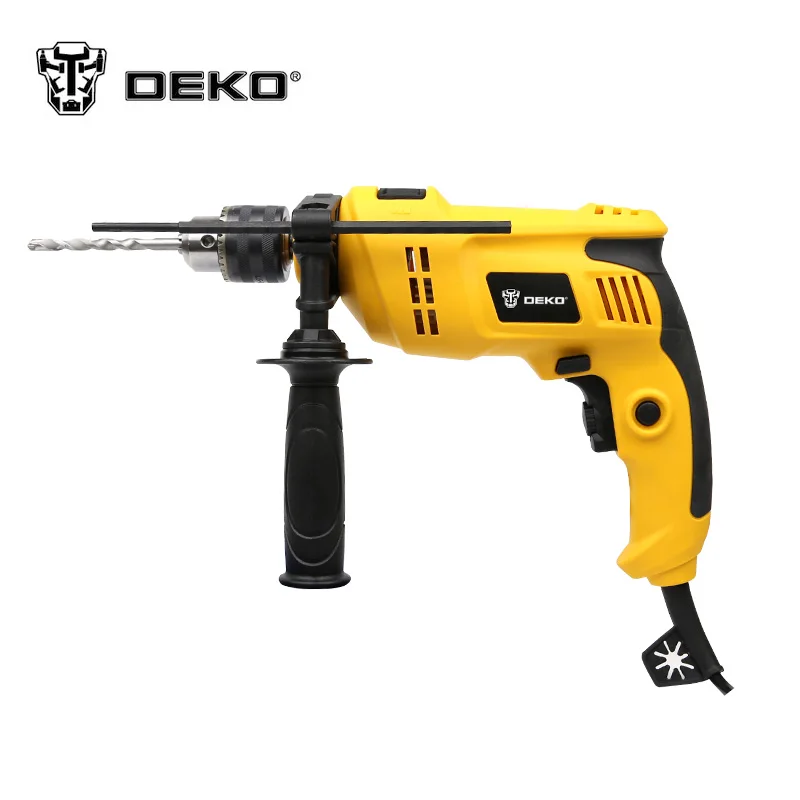 DEKO 220V 2800rpm Speed Adjustable 13mm AC Impact Drill Electric Hammer Electric Drill Power