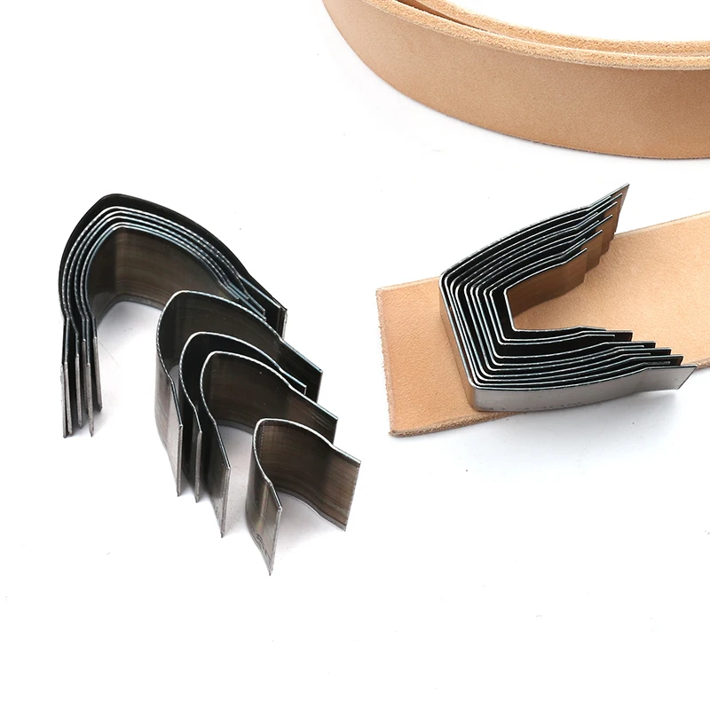 

10pcs/lot DIY leather craft belt end flat sharp end die cut mould knife Watch Belt Punching Hand Tools shaped Cutter