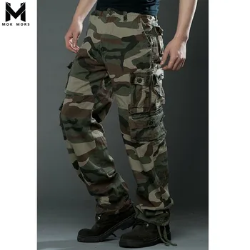 

2018 Hot Men's New Camouflage Large Size Multi-pocket Loose Men Pants Fashion Brand Casual High Quality Mens Tooling Trousers