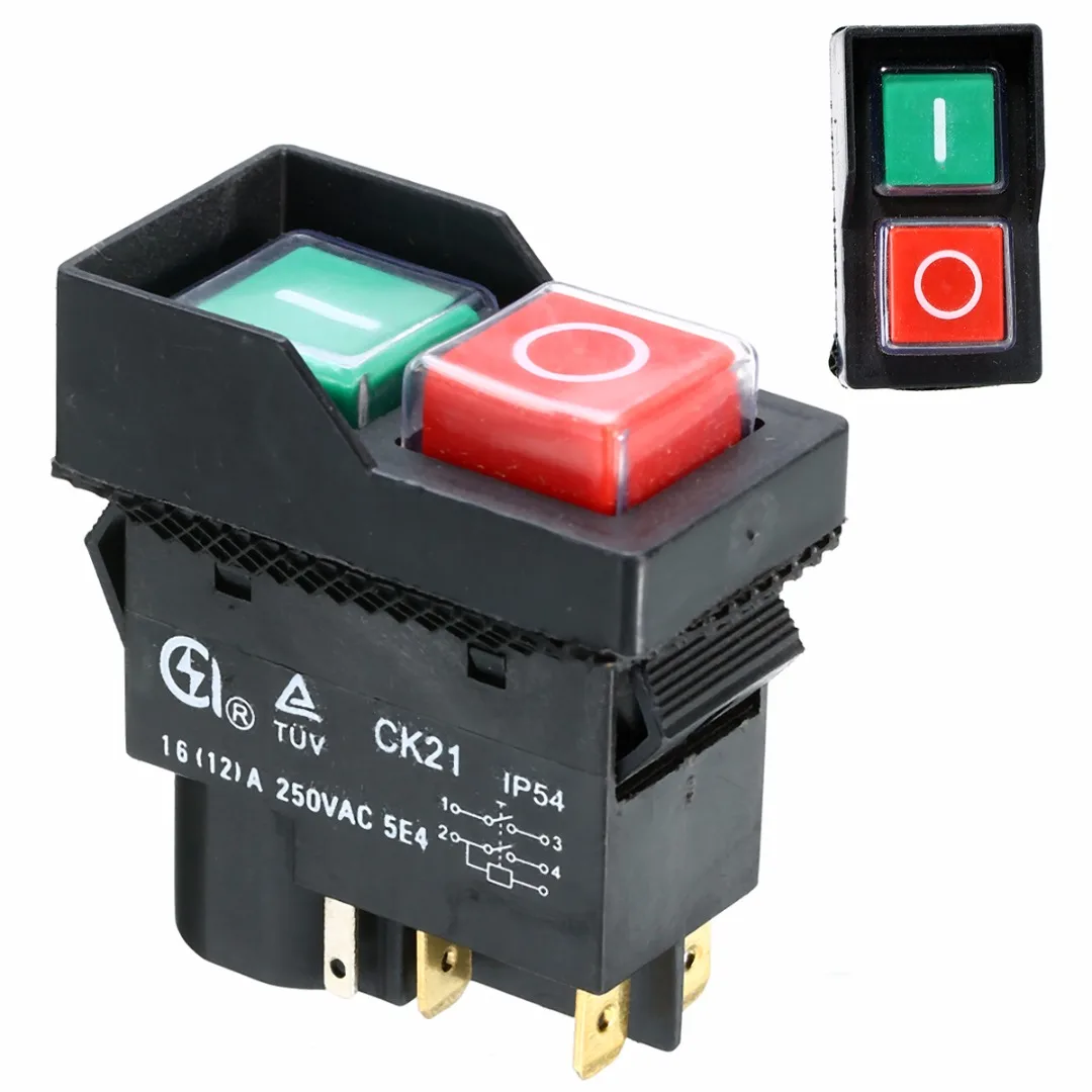 

240V On Off Switch IP54 52.8*29.5*53.2mm For Minimix 140 150 Cement Concrete Mixers Mayitr Electric Supplies