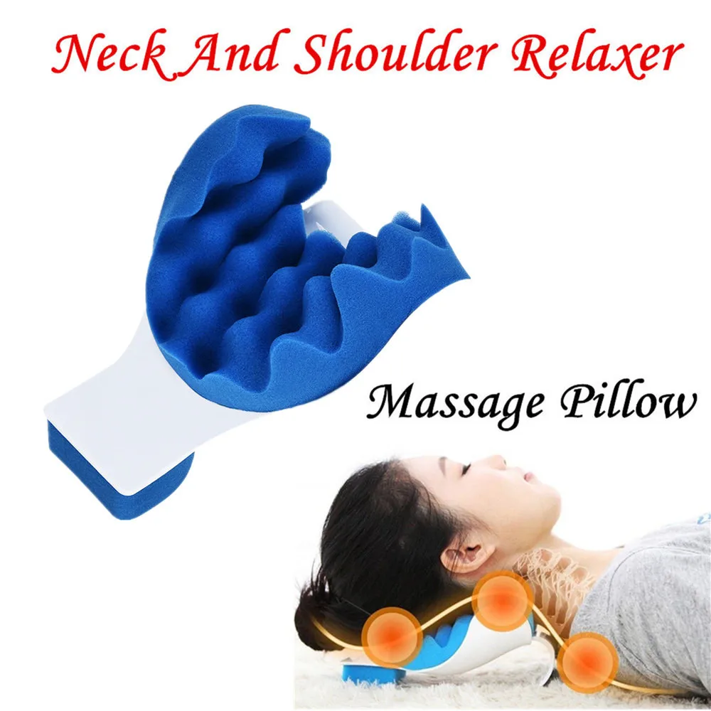 

Portable Neck And Shoulder Relaxer Neck Pain Relief Massage Pillow Neck Support Pillow Office and driving auto car neck pillow