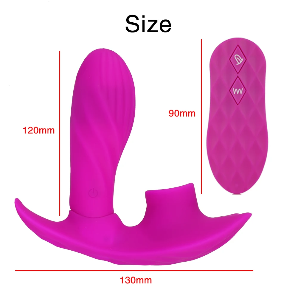 Wearable Butterfly Dildo Vibrator for Women G Spot Clitoris Stimulate Wireless Remote Control Heating Vibrator Sex Toy For Adult (15)