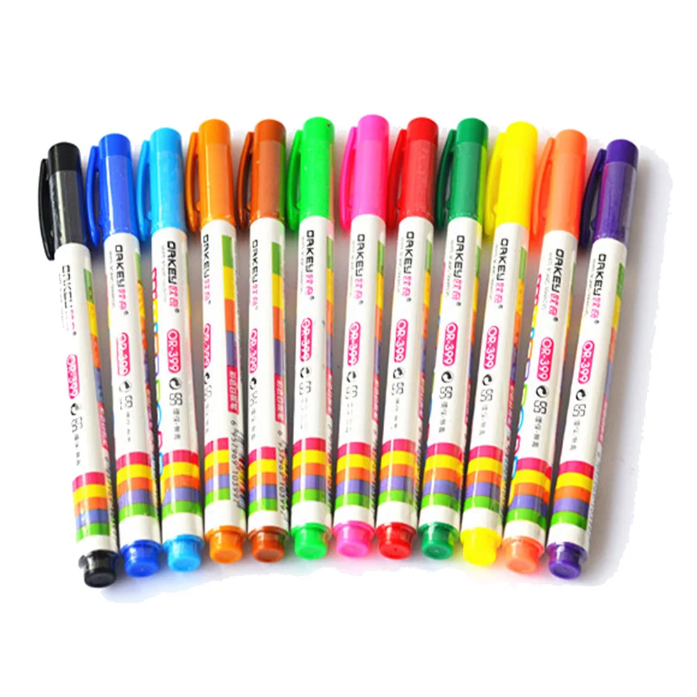 1pc 12pcs/set Liquid Chalk With 12 Colors Led Drawing Board Pen Acrylic  Panel Kids Erasable Watercolor Marker