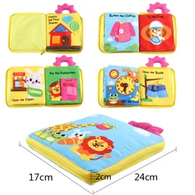 Baby Cloth Books Soft Cloth Boys Girls Books Educational Kids Early Development Cloth Books Early Learning Activity Book DS19
