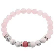 Орнаменты натуральный Pinus Tabulaeformis розовый шар микро-дрель округлые бусины энергетические браслеты с орнаментами женщина