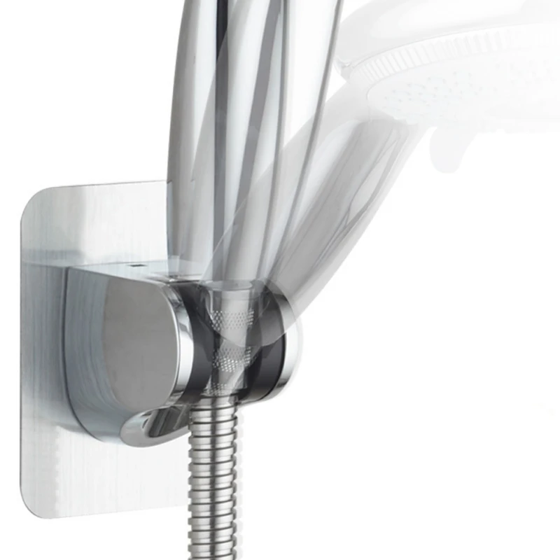 

Adjustable Chromed Self-adhesive Punch-free Shower Stand Base Shower Head Bracket Bathroom Sprinkler Holder for Home