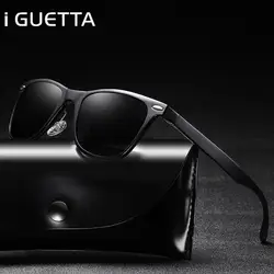 IGUETTA Новый высокое качество Квадратные Солнцезащитные очки Для мужчин модные классические Поляризованные очки зеркальное покрытие для