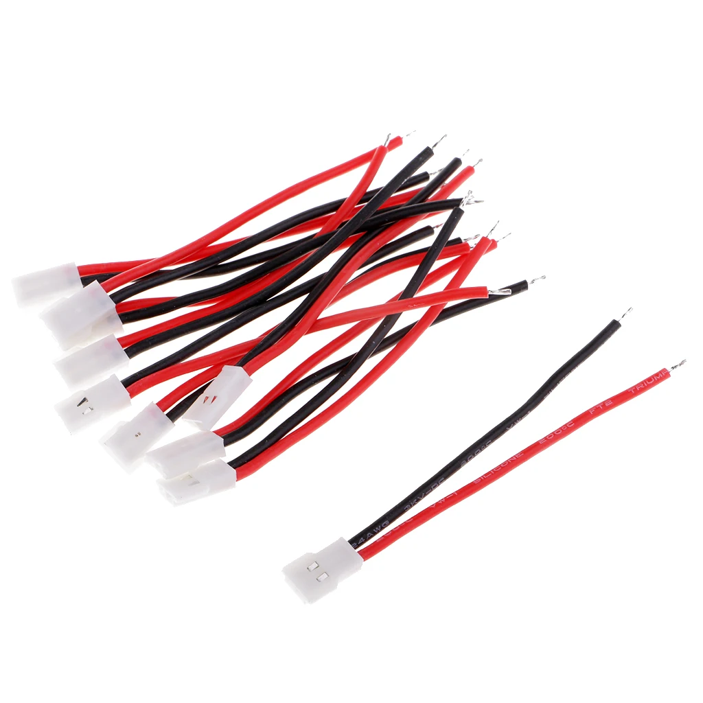 10pcs RC Battery Charging Adapter Cable Wire for 3.7V Battery Female Plug