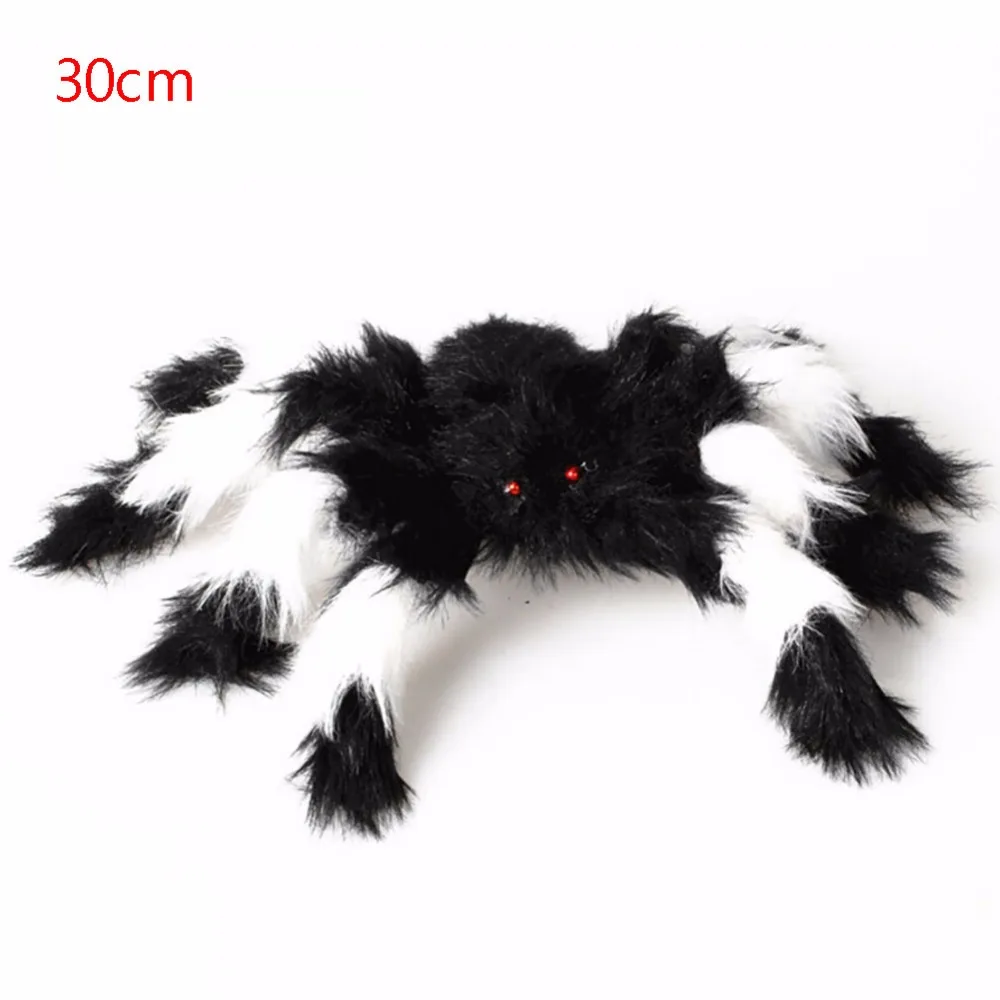 Large Size Plush Spider Wire Plush Halloween Props Spider Funny Toy Party Bar KTV April Fool's Day Decor Random Color