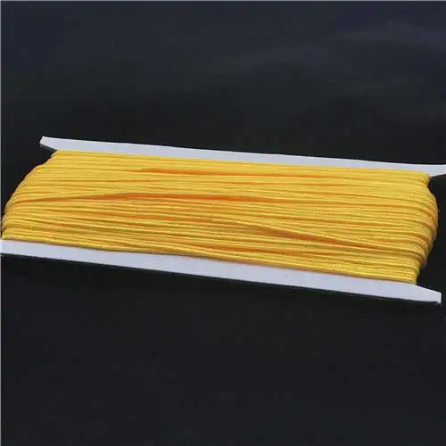 3 мм китайский сутач Змеиный живот шнур 32 ярдов/партия узелковая нить шнурковая фурнитура для DIY ювелирных изделий - Цвет: gold yellow