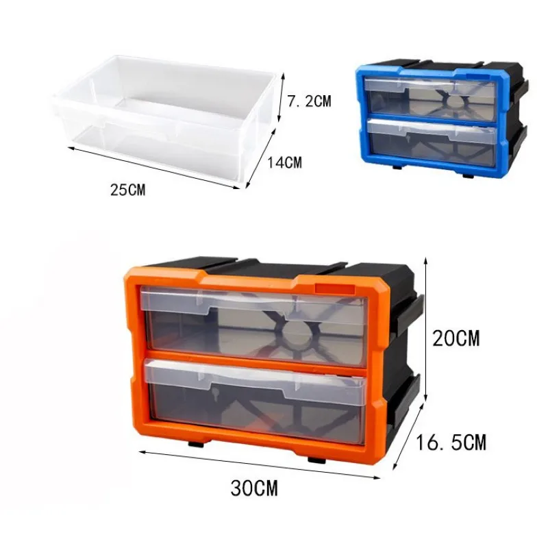 Caja de piezas combinadas caja de plástico caja de almacenamiento tornillos tuercas clavos taladro clasificación componente Caja de Herramientas