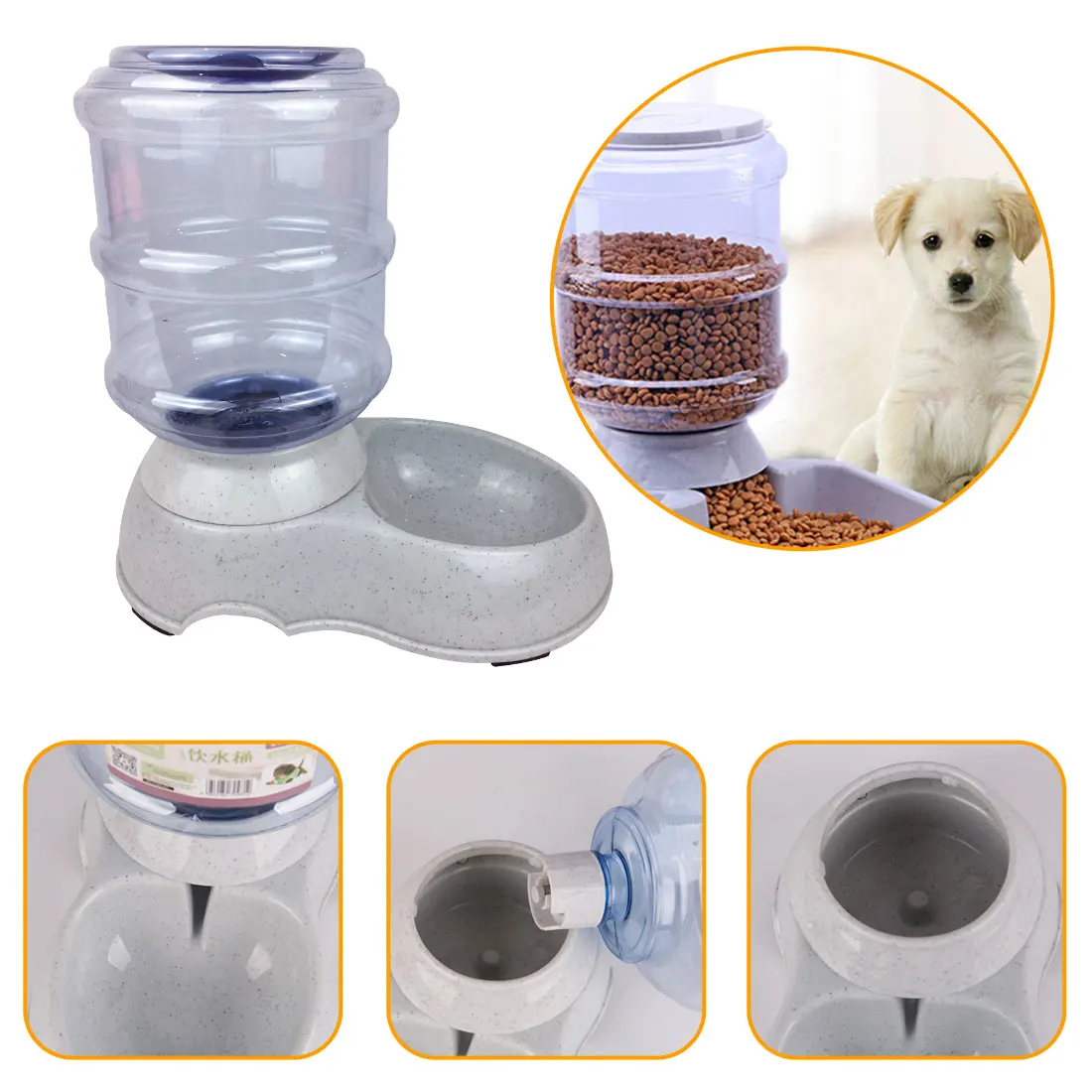 Automatic Pet Bowl Drinker Cat Dog Feeder Drinking Animal Pet Water