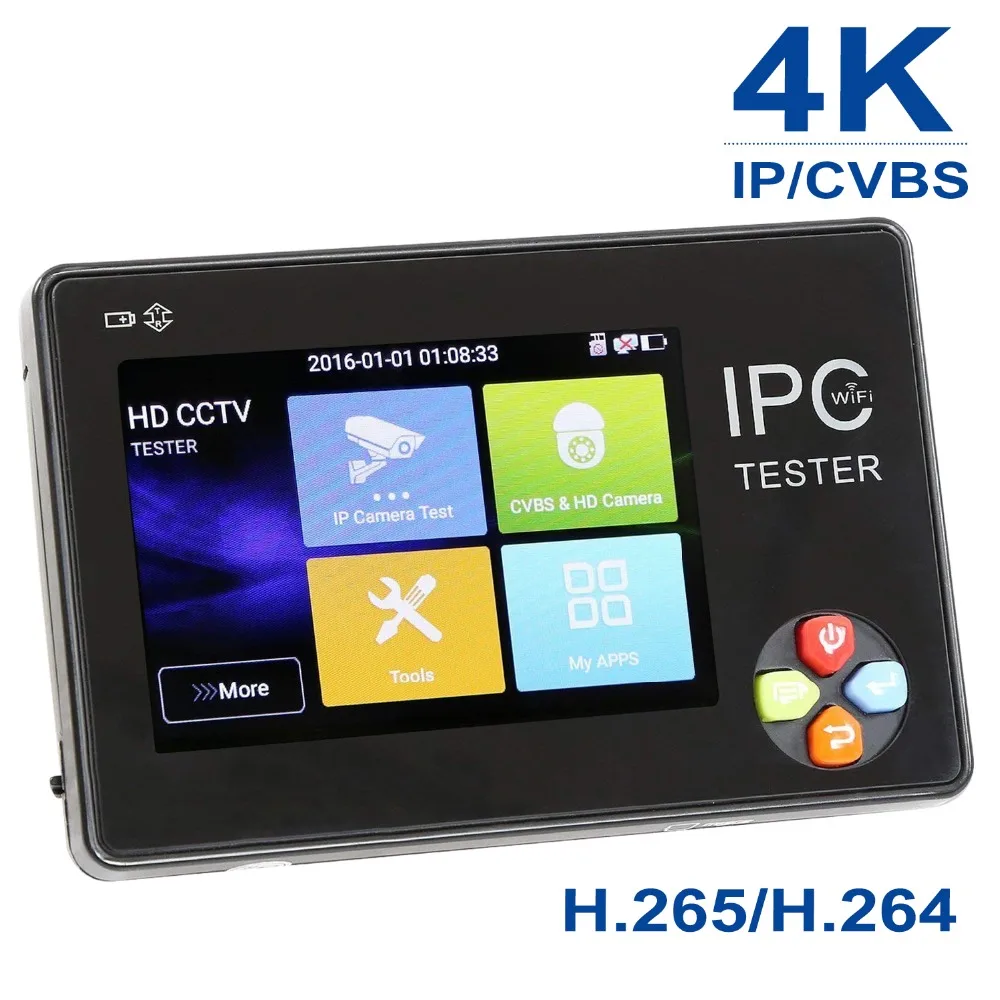 

Anpviz 3.5 Inch HD AHD CCTV Tester Monitor AHD 1080P Analog Camera Testing PTZ UTP Cable Tester 12V1A Output