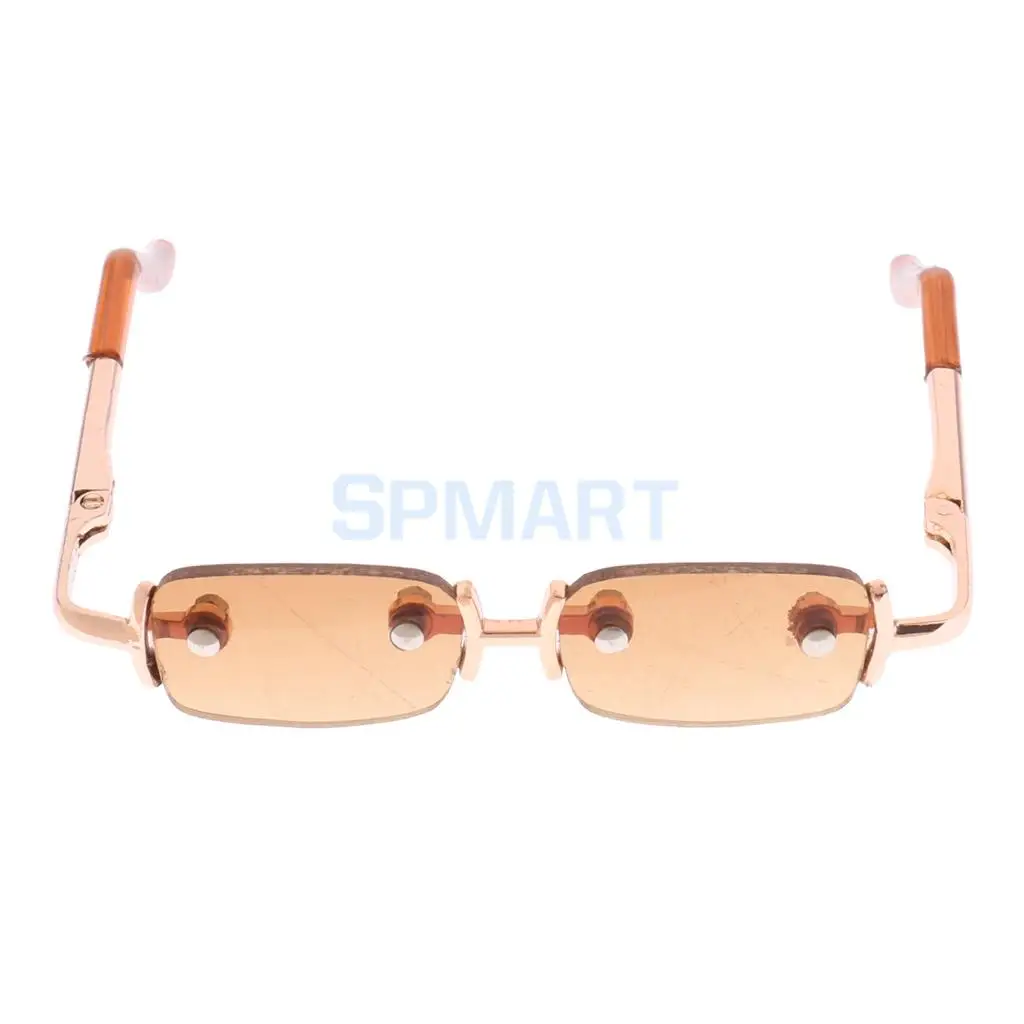 Fashion Unisex No Frame Square Glasses Eyewear for 1/3 BJD Dolls Clothes Dress Up Accessory Outfit Black