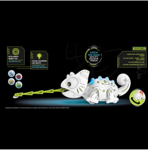 Детский Электрический пульт дистанционного управления Хамелеон ребенок домашнее животное Интеллектуальный робот функция еды творческая детская игрушка подарок