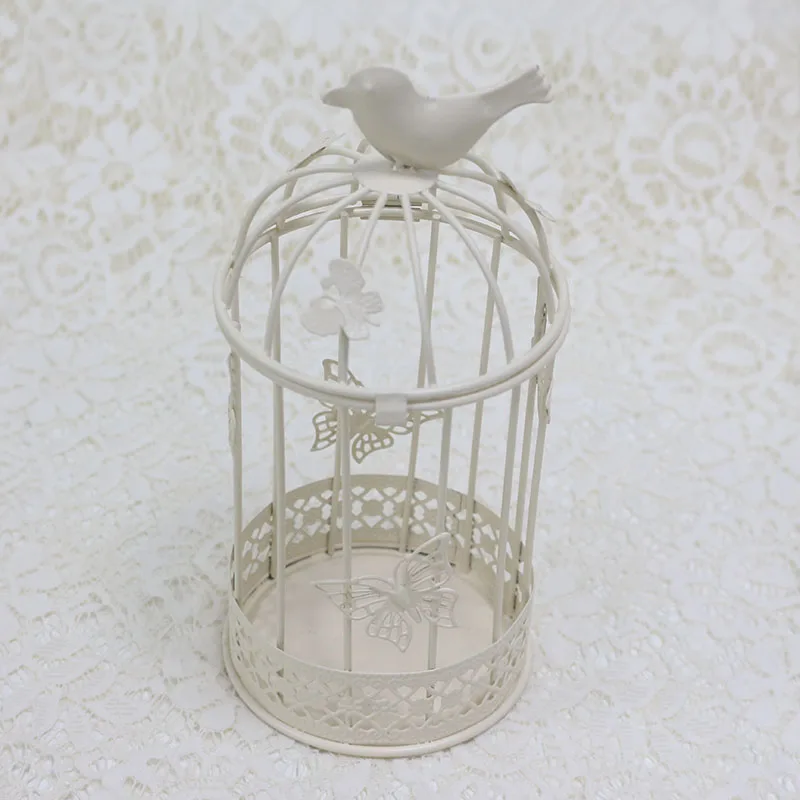 Flone Home Decoration Small Accessories Traditional Chinese Metal Birdcage Modern Crafts living Room Indoor Decoration] (8)