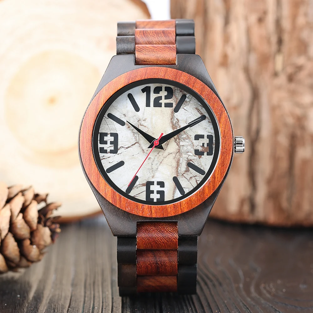 

Luxury Watches Men Handmade Wooden Fashion Casual 100% Full Nature Bamboo Wood Quartz Wrist Watch Male Clocks Gift Relogio
