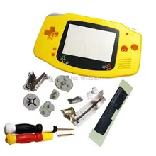 Горячая желтый цвет супер мариопластичный Объектив Заменить корпус оболочки Чехол подходит для NitendoGBAGameboyAdvanceX/Y отвертки