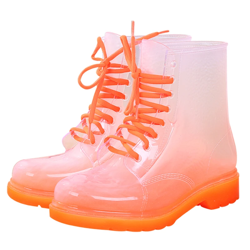 

Autumn Rain Boots Women Waterproof Ankle Boots Spring Rainy Shoes Woman Platform Rainboots Outdoor Jelly Shoes Girls Botas Mujer