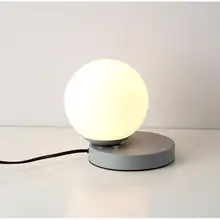 Светильник из стекла E27 настольная лампа D прикроватная настольная лампа для чтения в спальню современное светодиодное ночное освещение