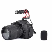 Comica CVM-VM10 II направленного Shotgun видео микрофон для DJI Осмо смартфон GoPro и Micro Камера ветер муфта+ кейс