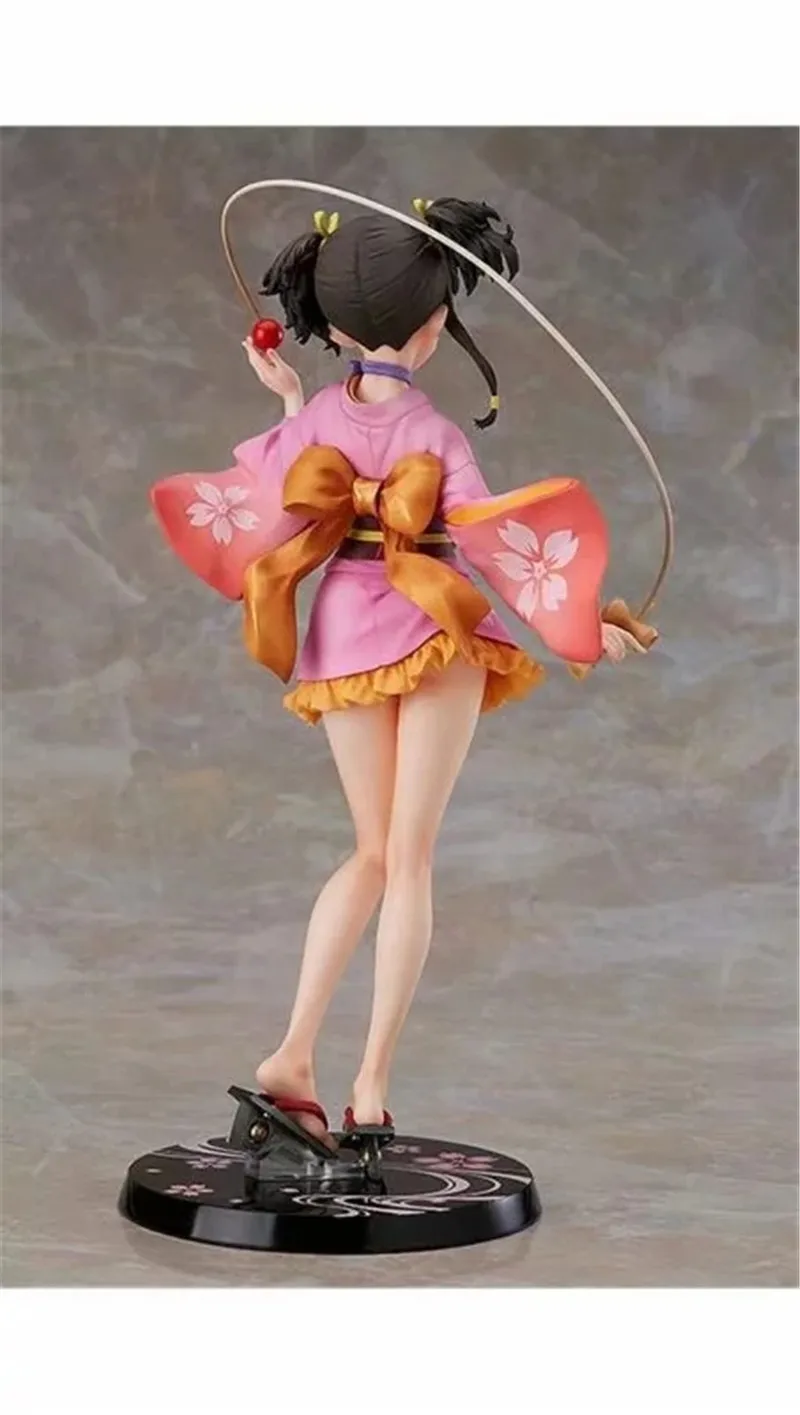 Anime Kabaneri Of The Iron Fortress Mumei Action Figure Model Toys Kawaii Girl Mumei in Kimono Figuras Dolls Brinquedos 23cm  (2)