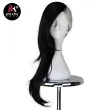 Miss U волосы мужчины маска производитель волос Длинные Волнистые Черный Серебряный серый цвет Косплей Костюм Хэллоуин парик для взрослых