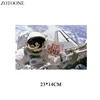 ZOTOONE Iron on Transfer Astronaut Patch Applique Heat Transfer Vinyl Space Patches Stickers Stripes on Clothes Thermal Press ► Photo 2/4