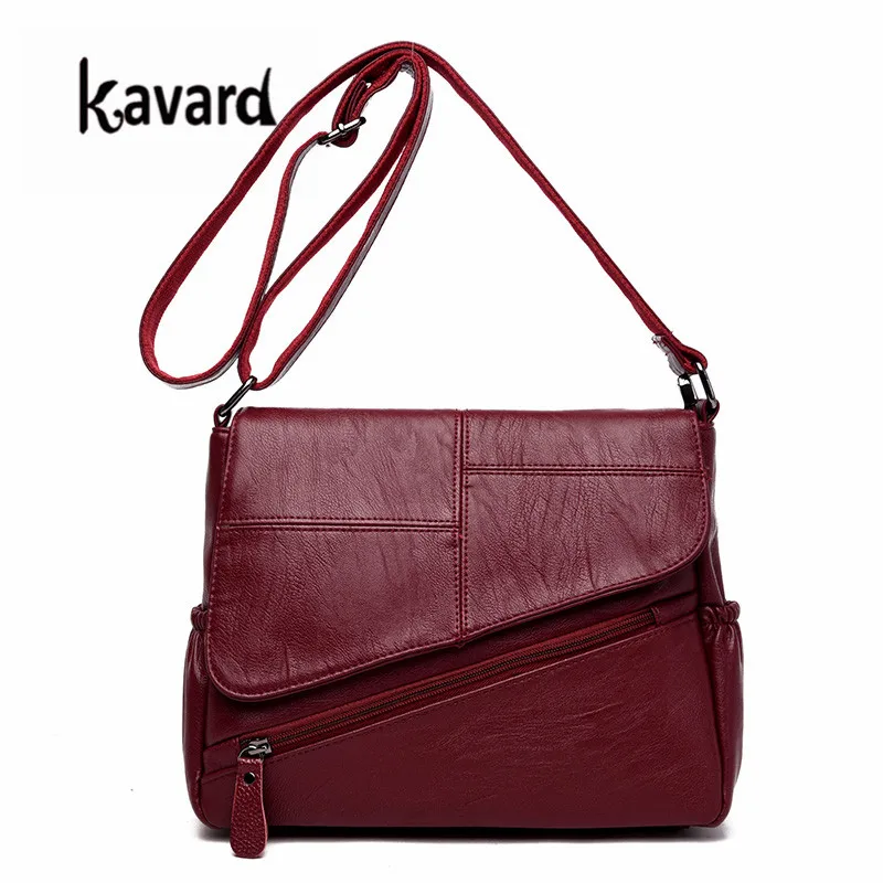 Kavard Woman Shoulder Bag Pu Leather Flap Handbag Fashion MIni Crossbody Bags For Women Solid Bags