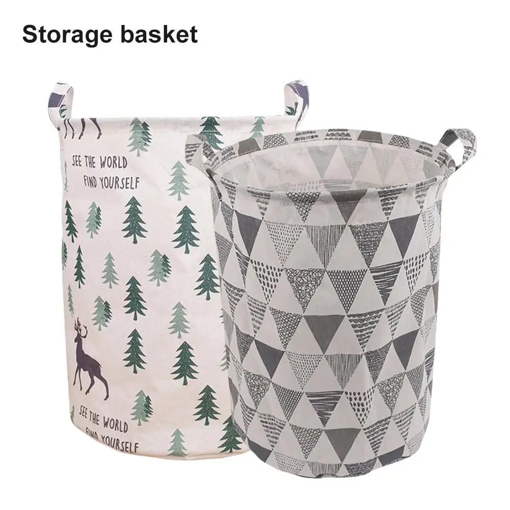 

Household Folding Laundry Clothes Storage Holder Basket Sundries Organizer Pouch