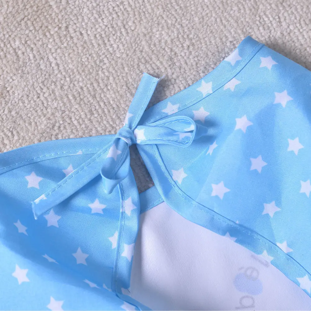 Cute Infant Kid Baby Bibs Waterproof Feeding Bib Saliva Burp Apron Long Sleeve Bibs Smock Stuff