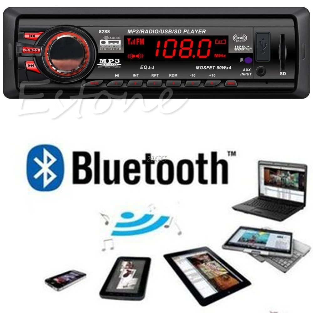 

Bluetooth Car In-dash Radio Stereo Audio Head Unit MP3/USB/SD/AUX-IN/FM Player J24