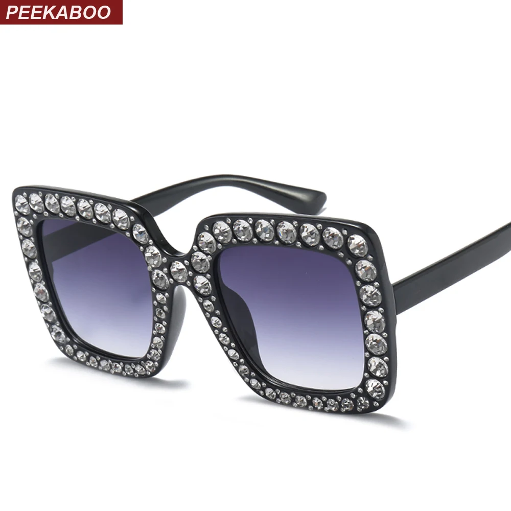 Женские солнцезащитные очки со стразами в квадратной оправе|brand sun glasses|sun glassessun