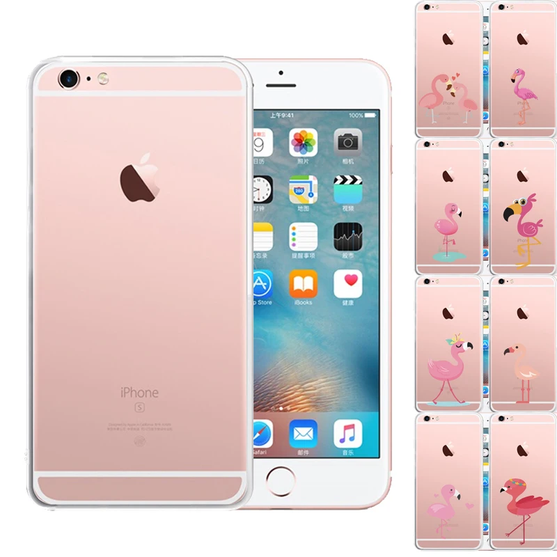 

2019 New Arrivals Soft Silicone TPU Case for iPhone 6/6S Cute Bird Phone Cases Cover Coque Fundas