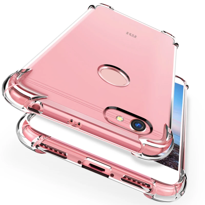 

Transparent TPU Silicon Case For Xiaomi Pocophone F1 Mi 8 SE 9 6 6X 5X Anti-knock Phone Cover For Redmi Note 5 6 7 6A 5Plus Capa