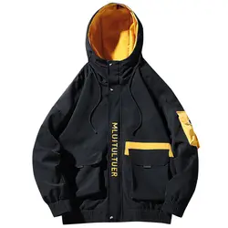 Куртка карго Мужская осень зима 2019 новая мода уличная Японский Корейский свободный стиль Мужские куртки хип хоп пальто мужской бренд 4XL