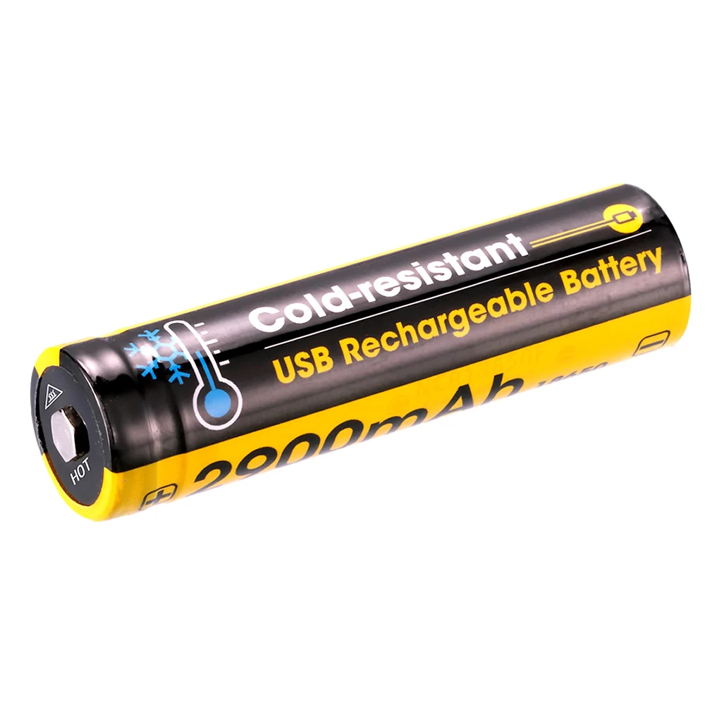 NITECORE встроенный USB порт зарядки NL1829RLTP 5A 2900 мАч 18650 морозостойкий литий-ионный аккумулятор низкая температура-40C