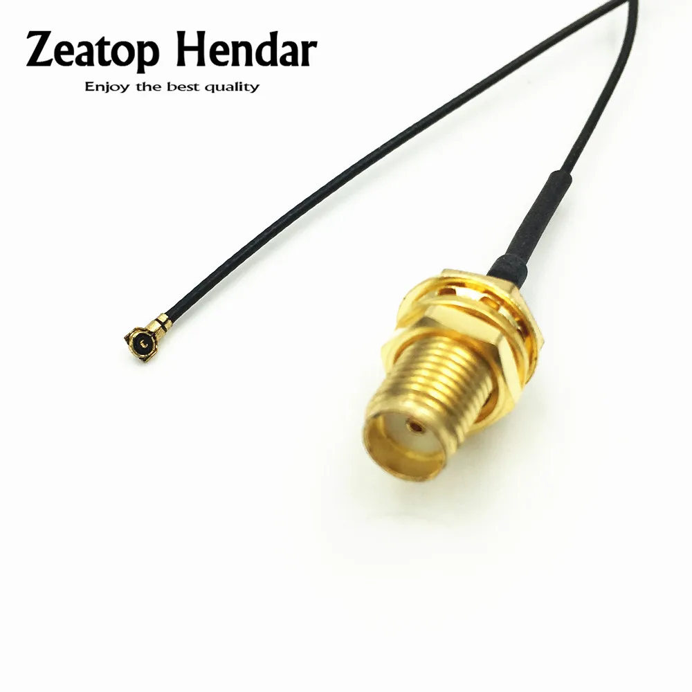 

10Pcs IPX IPEX MHF4 to SMA / RP-SMA Female Jack RF Jumper Cable 4th OD 0.81mm for PCI WIFI Card Router 10cm 15cm 20cm 30cm