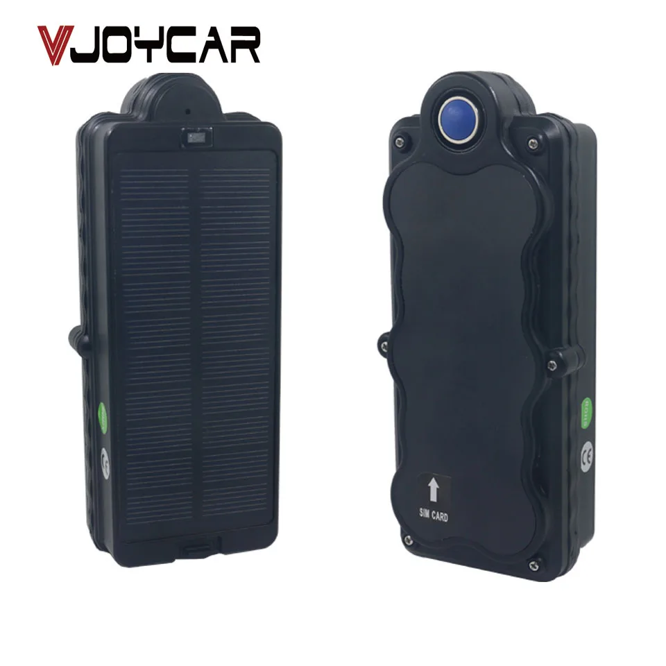 VJOYCAR GSM GPRS SMS Solar Tracker Locator With 10000mAh Rechargeable Removable Battery Magnet Tracking Devices FREE Platform