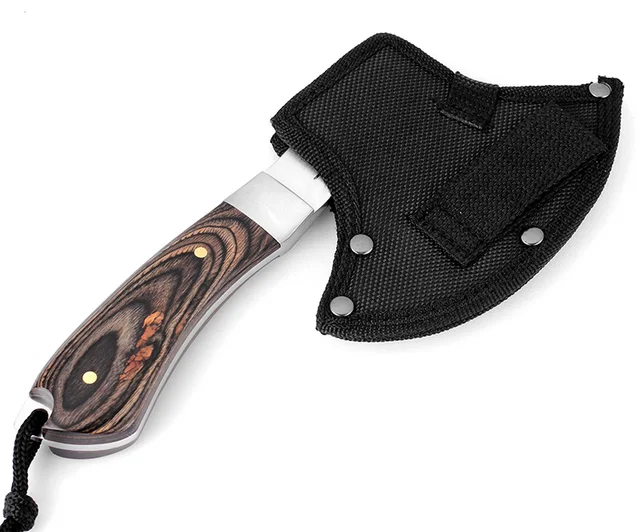 KKWOLF Multi Outdoor Survival Tomahawk Axe Head Tactical Fighting Ax Hammer Axe Hunting Rescue Hatchet Fire Steel Felling Axes