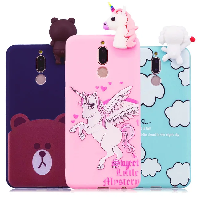 

Mate 10 Lite Case on for Huawei Mate 10Lite Cover Fundas for Huawei Mate 10 Pro 3D Silicon Dolls Toys Cartoon Soft TPU Cases