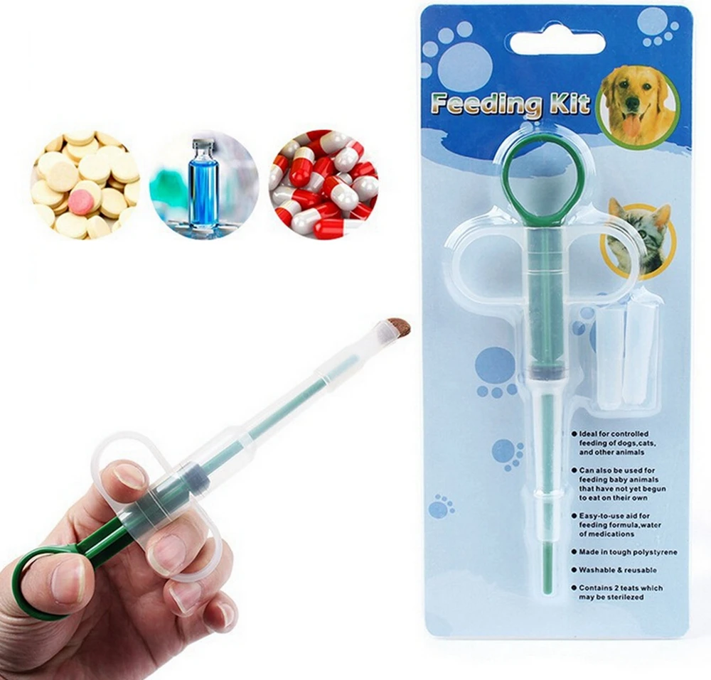 

Pet Dogs Cat Medication Feeder Animals Puppy Kitten Tablets Pills Syringe