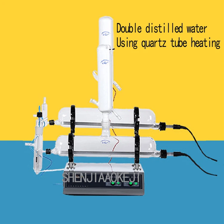 Автоматический двойной чистой воды дистиллятор безопасности сохранение тепла излучения защиты дистиллированной воды машина 220 В/50 Гц 1 шт